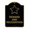 Signmission Designer Series Sign-Reward and Recognition, Black & Gold Aluminum Sign, 18" x 24", BG-1824-22976 A-DES-BG-1824-22976 - alternate 1